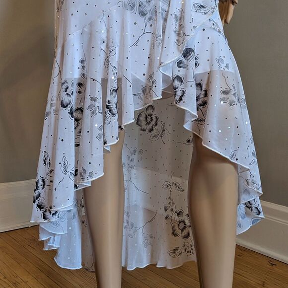 Vintage Y2K Taboo Floral Midi Dress, Rhinestone Embellishment, Fairycore, Size S - Picture 5 of 10